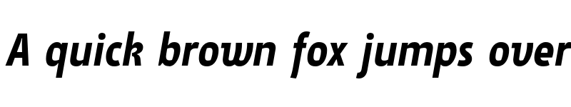 Preview of SuomiSans Medium Italic font