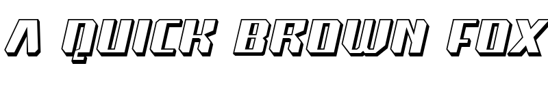 Preview of Super Drift 3D font