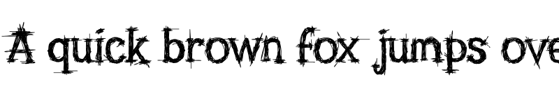 Preview of Super Rugged Regular font
