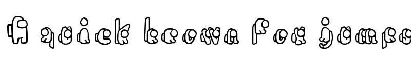 Preview of Sussy Baka Regular font