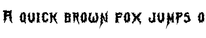 Preview of Swamp Thing Regular font