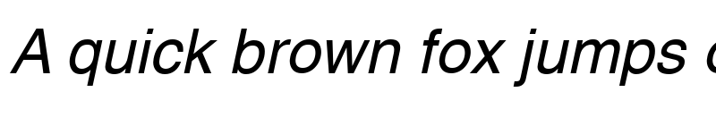 Preview of Swansea Italic font