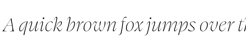 Preview of Swear Display Thin Italic font
