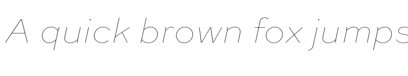 Preview of Sweet Sans Pro Hairline Italic font