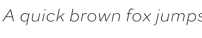 Preview of Sweet Sans Pro Thin Italic font