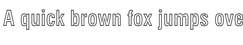 Preview of Swis721 BdOul BT  Outline Condensed font