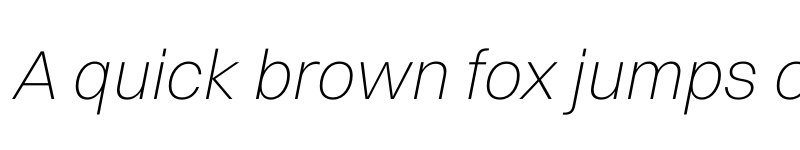 Preview of Switzer Extralight Italic font