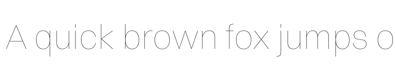 Preview of Switzer Thin font