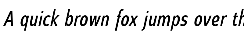 Preview of Switzera ADF DemiBold cond Italic font