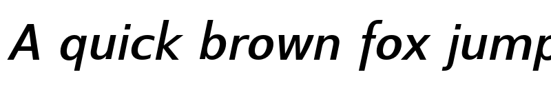 Preview of Switzera ADF DemiBold Italic font