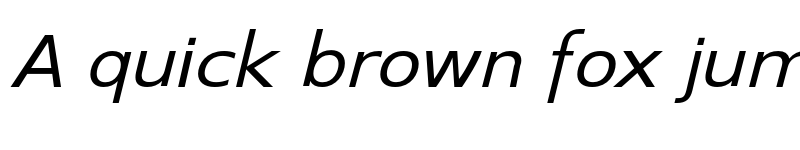 Preview of Switzera ADF Ext Italic font