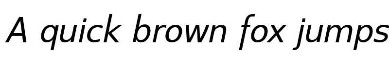 Preview of Switzera ADF Italic font