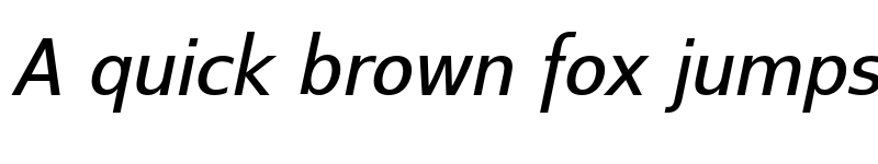 Preview of Switzera ADF Medium Italic font