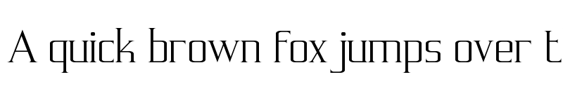 Preview of Symmetre Regular font