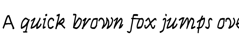 Preview of Syne Italic font