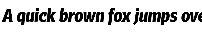 Preview of Tabac Big Sans Bold Italic font