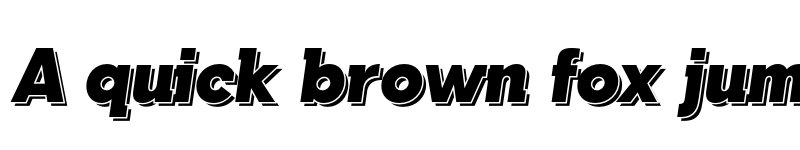 Preview of Tabarra Shadow Black Italic font