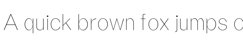 Preview of Tabner Thin font