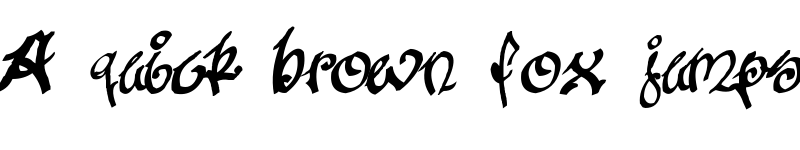 Preview of Tagging Zher 1 Standard font