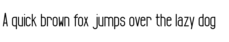 Preview of Tall & Lean Regular font