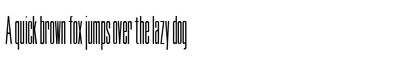 Preview of TallSkinny Regular font