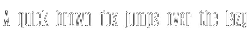 Preview of Tamra Outline font