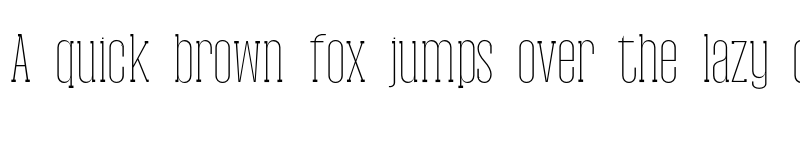 Preview of Tamra Thin font