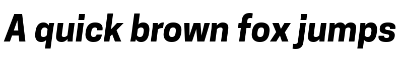 Preview of Tanohe Sans Bold Italic font