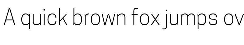 Preview of Tanohe Sans Light font