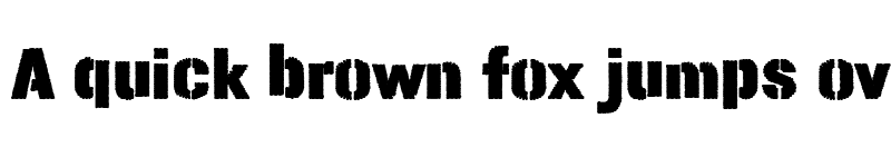 Preview of Tanque de Guerra Regular font