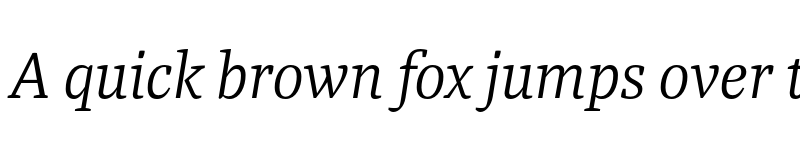 Preview of Tasman Light Italic font