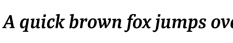 Preview of Tasman SemiBold Italic font