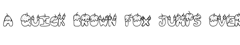 Preview of TastySundae Regular font