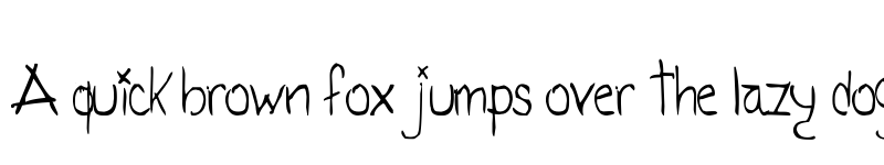 Preview of Tatida! Rocking font