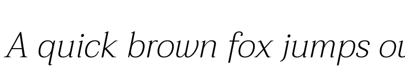 Preview of Taviraj ExtraLight Italic font
