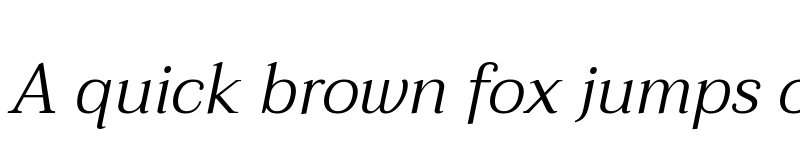 Preview of Taviraj Light Italic font