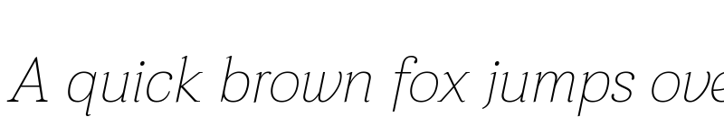 Preview of Taviraj Thin Italic font