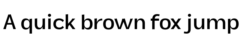 Preview of Tebel Sans Regular font