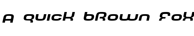 Preview of Tech Font Wide Italic font