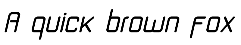 Preview of Techfont Italica font