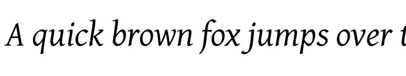 Preview of Temporarium Italic font