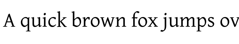 Preview of Temporarium Regular font