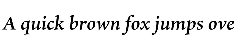 Preview of Ten Oldstyle Semibold Italic font