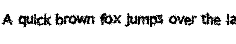 Preview of TenDimensional Regular font