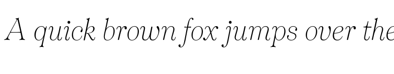 Preview of Tenez Test Light Italic font