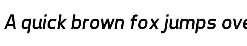 Preview of Tepeno Sans Italic font