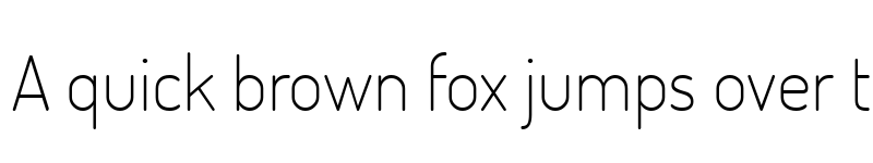 Preview of Terminal Dosis ExtraLight font