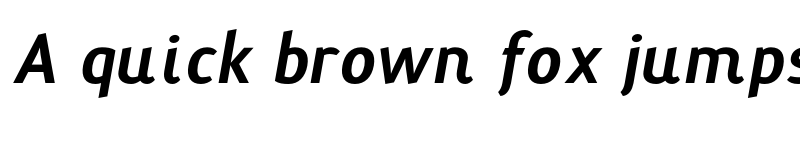 Preview of Terra Sans Black Italic font