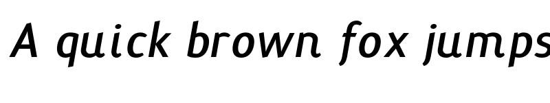 Preview of Terra Sans Bold Italic font