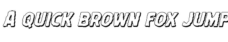 Preview of Terror Babble 3D Italic Italic font